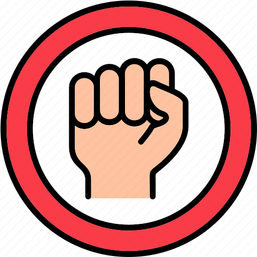 No, racism, diversity, protest, signaling, tolerance, icon icon - Download on Iconfinder