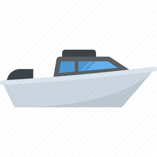 Boat, boating, cruiser boat, motorboat, powerboat icon - Download on Iconfinder