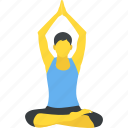 meditation, relaxation, yoga, yoga pose, yoga woman