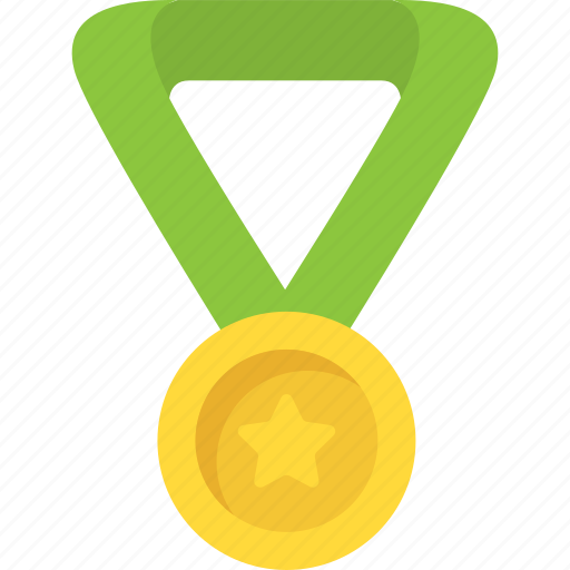 Game medal, gold medal, passion for winning, sports award, star medal icon - Download on Iconfinder