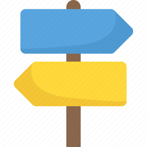 Direction arrows, finger post, guidepost, roadside sign, signpost icon - Download on Iconfinder