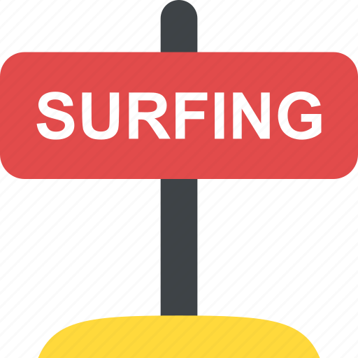Beach, surfing, surfing area indication, surfing sign, surfing wooden sign icon - Download on Iconfinder