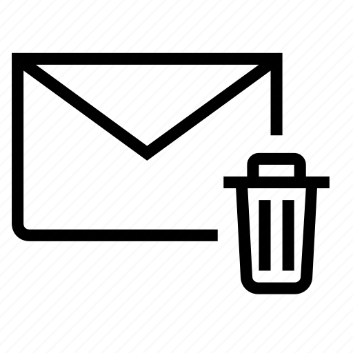 Delete, email, envelope, mail, remove, trash icon - Download on Iconfinder
