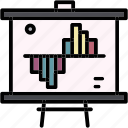 business, chart, data, graph, stats, whiteboard icon icon