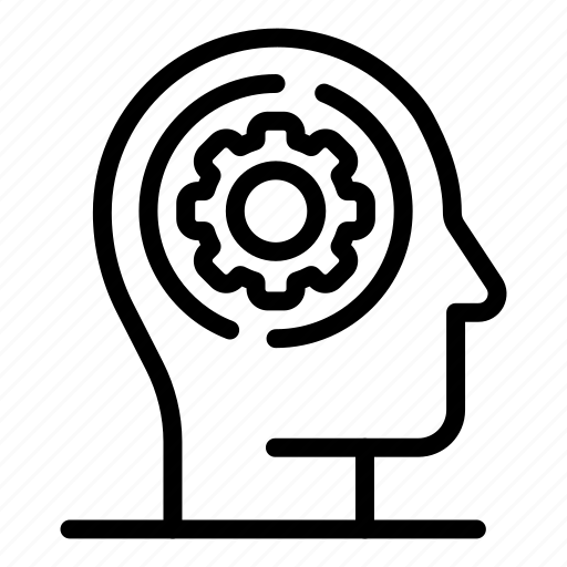 Gear, human, brain icon - Download on Iconfinder