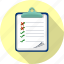 checklist, clipboard, fille, office, order, questionnaire, survey 