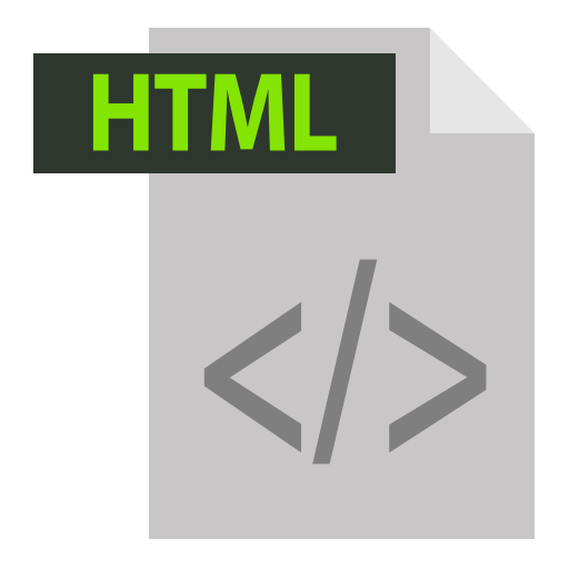 Adobe, extention, file format, html, html extention icon - Free download