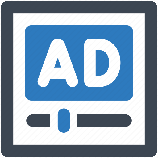 Ads, video, ad, digital, marketing, advertising, promotion icon - Download on Iconfinder
