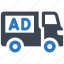 ad, advertising, transport, ads, truck, vehicle, commercial, marketing 