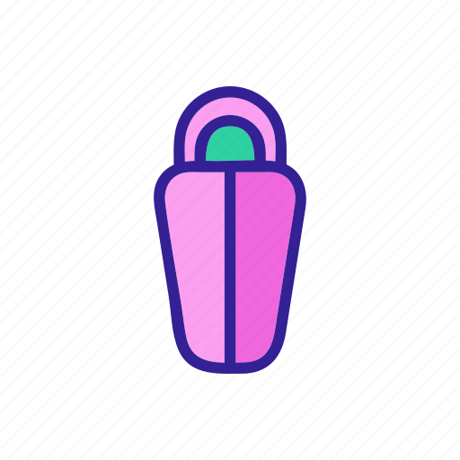 Adventure, bag, contour, drawing, sleeping icon - Download on Iconfinder