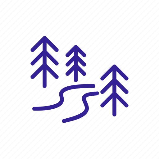 Adventure, contour, forest, nature, road, travel icon - Download on Iconfinder