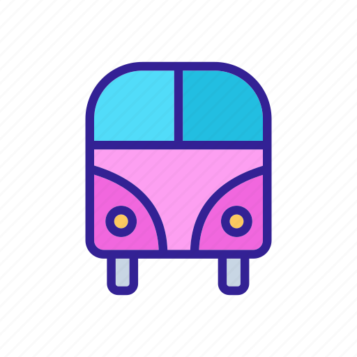 Adventure, bus, contour, silhouette, transport icon - Download on Iconfinder