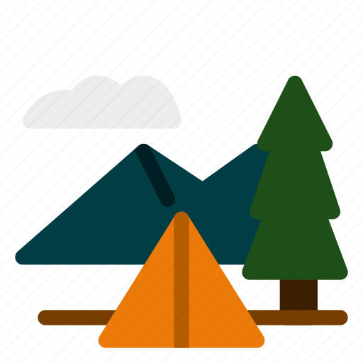Adventure, camping, scenery, tent icon - Download on Iconfinder