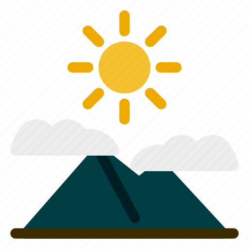 Adventure, camping, scenery, sun icon - Download on Iconfinder
