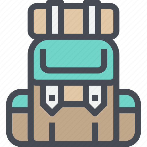 Bag, bagpack, camping, tourism, travel, vacation icon - Download on Iconfinder