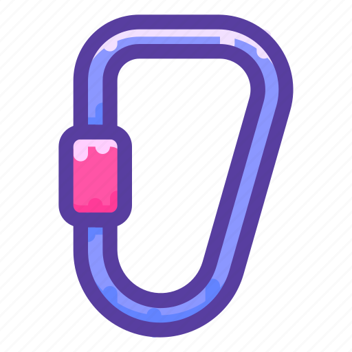 Adventure, camping, carabiner, safety, survival icon - Download on Iconfinder