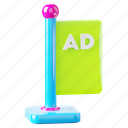 flag, advertisement board, ad board, billboard, advertisement, advertising, marketing, promotion