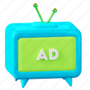 tv monitor, ad, ads, advertisement, advertising, marketing, promotion