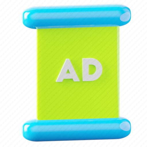 Roll, up, roll up, ad, ads, advertisement, advertising icon - Download on Iconfinder