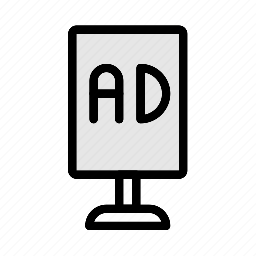 Ad, banner, sign, advertisement, marketing icon - Download on Iconfinder