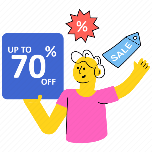 Discount, offer, shop, ecommerce illustration - Download on Iconfinder