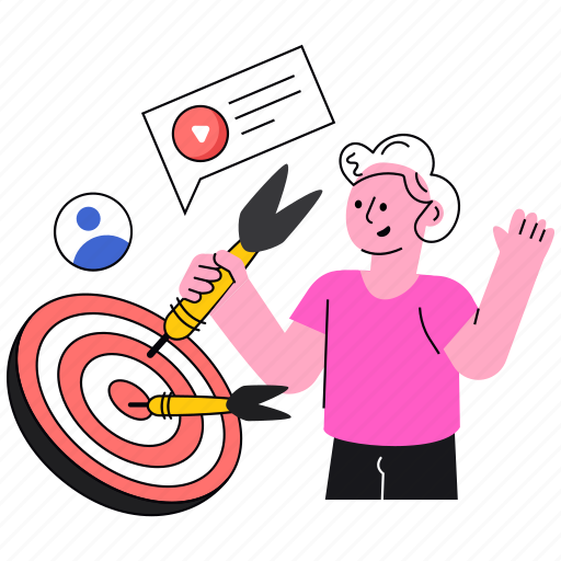 Target, marketing, arrow, focus illustration - Download on Iconfinder
