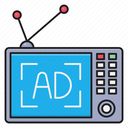 Ads, advertisement, media, screen, television icon - Download on Iconfinder
