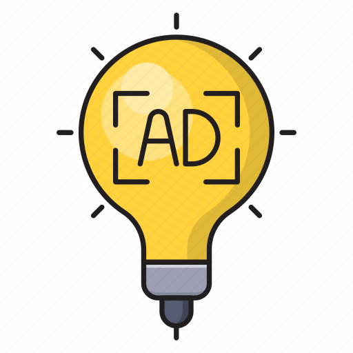 Ads, bulb, creative, idea, solution icon - Download on Iconfinder