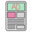 ads, marketing, media, news, press 
