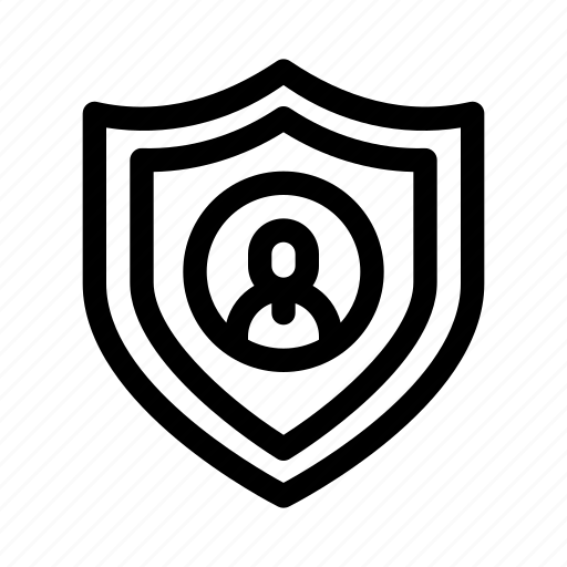 Protection, privacy, defense, user, shield icon - Download on Iconfinder