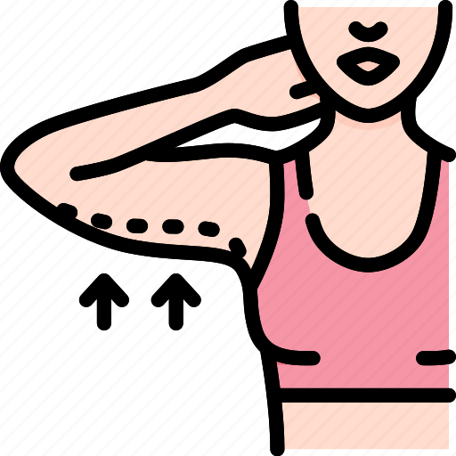 Arm, fat, woman, liposuction, fitness, health, overweight icon - Download on Iconfinder