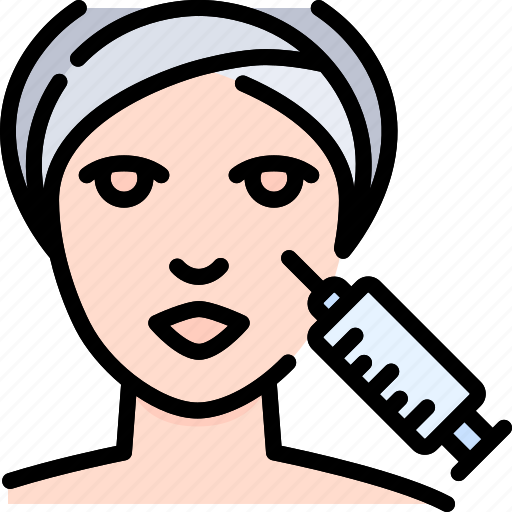 Treatment, skin, beauty, injection, face, procedure, filler icon - Download on Iconfinder