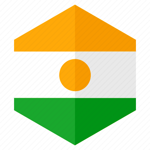 Africa, country, design, flag, hexagon, niger icon - Download on Iconfinder