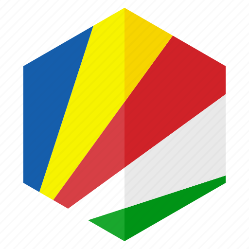Africa, country, design, flag, hexagon, seychelles icon - Download on Iconfinder