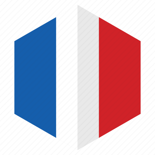 Country, design, europe, flag, france, hexagon icon - Download on Iconfinder