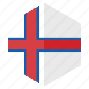 country, design, europe, faroe islands, flag, hexagon