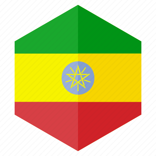 Africa, country, design, ethiopia, flag, hexagon icon - Download on Iconfinder