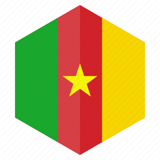 Africa, cameroon, country, design, flag, hexagon icon - Download on Iconfinder