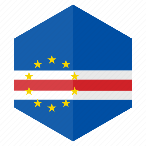 Africa, cape_verde, country, design, flag, hexagon icon - Download on Iconfinder