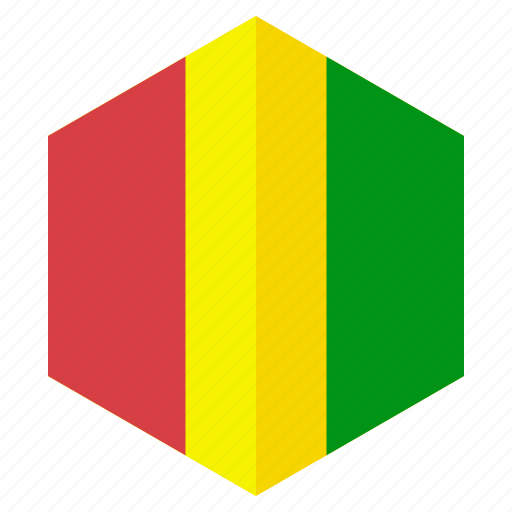 Africa, country, design, flag, guinea, hexagon icon - Download on Iconfinder