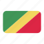african flag, congo, flag icon, republic, republic of the congo flag 