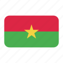 african flag, burkina, burkina faso flag, faso, flag icon
