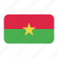 african flag, burkina, burkina faso flag, faso, flag icon 