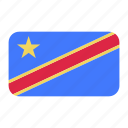 african flag, congo, congo flag, democratic, flag icon, republic