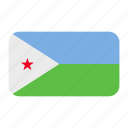 african flag, djibouti, djibouti flag, flag icon
