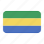african flag, flag icon, gabon, gabon flag 