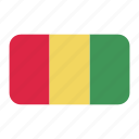 african flag, flag icon, guinea, guinea flag