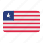 african flag, flag icon, liberia, liberia flag 