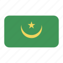 african flag, flag icon, mauritania, mauritania flag