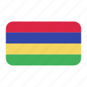 african flag, flag icon, mairitius flag, mauritius